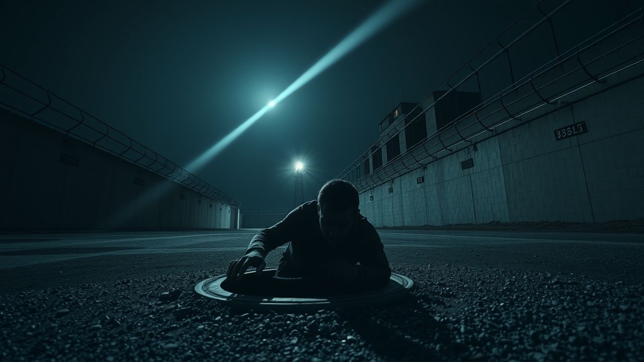 a wide cinematic landscape shot at deep night in the immediate foreground a lone silhouetted fig