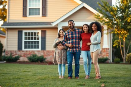 a wide realistic landscape shot capturing a diverse veteran and their family a partner and one or