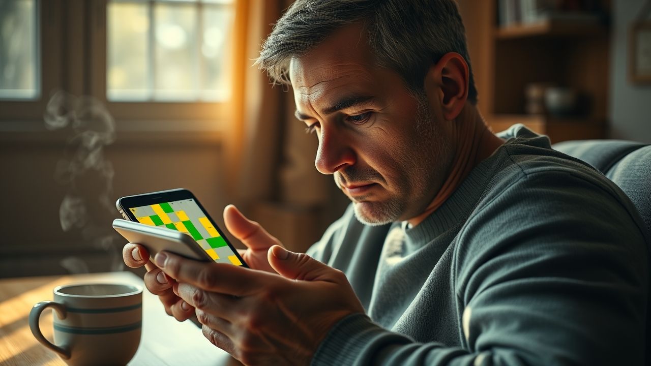 a wide realistic shot of an adult individual gender ambiguous deeply engrossed in a mobile device