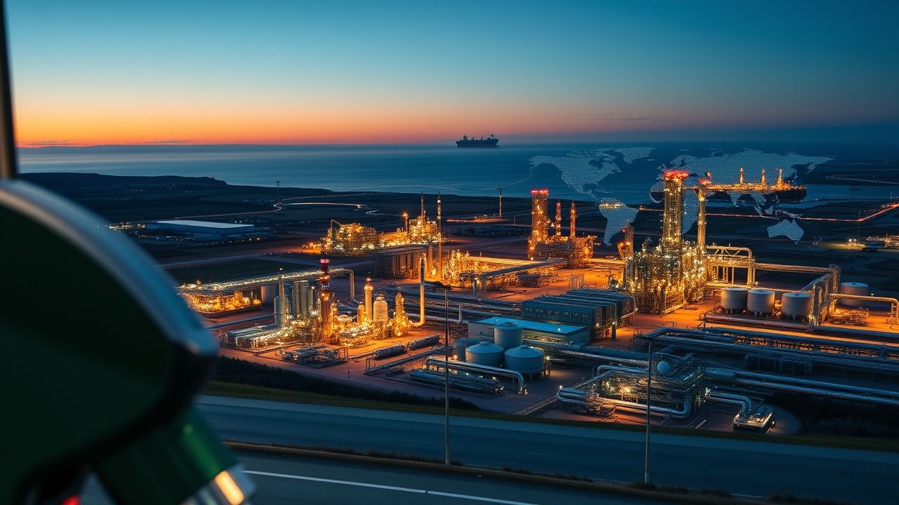 a wide sweeping landscape view that visually connects the micro and macro aspects of global energy